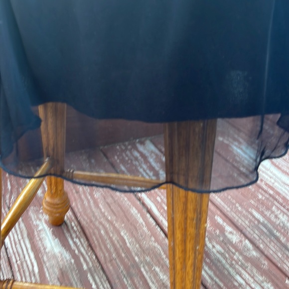 D.B. Studio Size Small Beaded Front Black Dress Flowy Back Zip- Homecoming - Picture 6 of 6